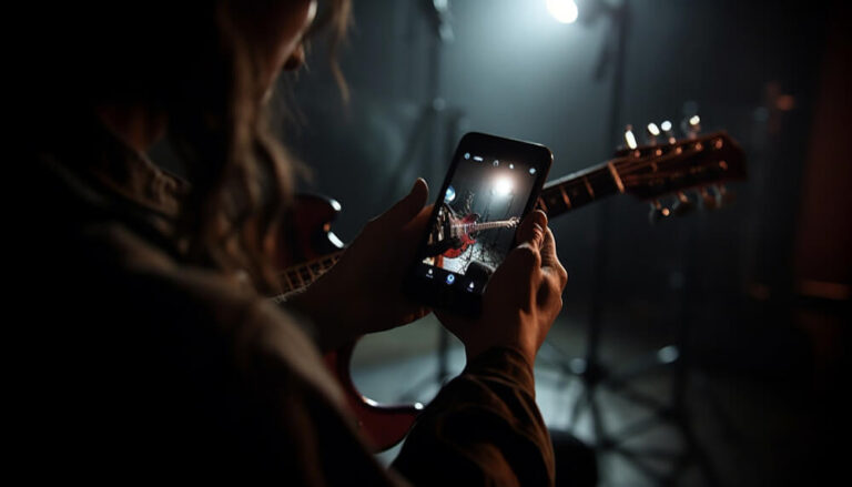 caucasian-guitarist-holding-acoustic-guitar-stage-generated-by-ai (1) (Demo)